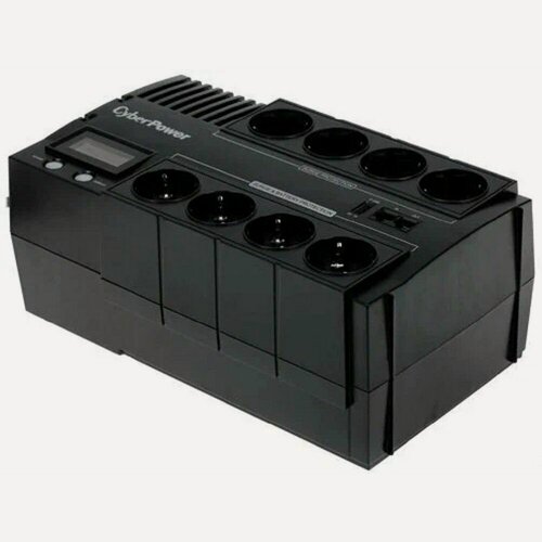 Изображение товара CyberPower BR1000ELCD ИБП 1000VA/600W, 8 розеток (Schuko), 2xUSB (A, B), 2xRJ11/RJ45, линейно-интерактивный