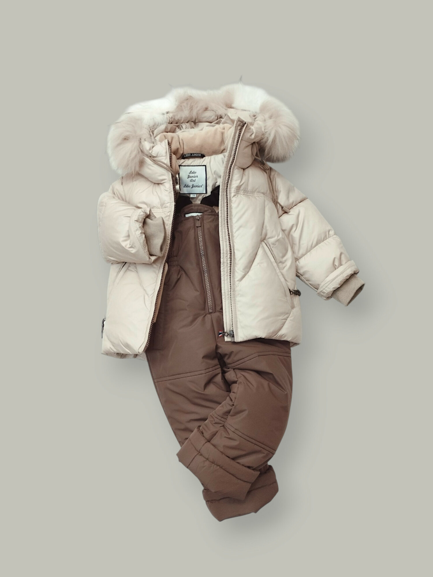 Комплект верхней одежды Мой Ангелок размер 86  бежевый