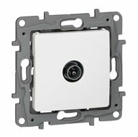Legrand Etika Белый Розетка TV оконечная 672265