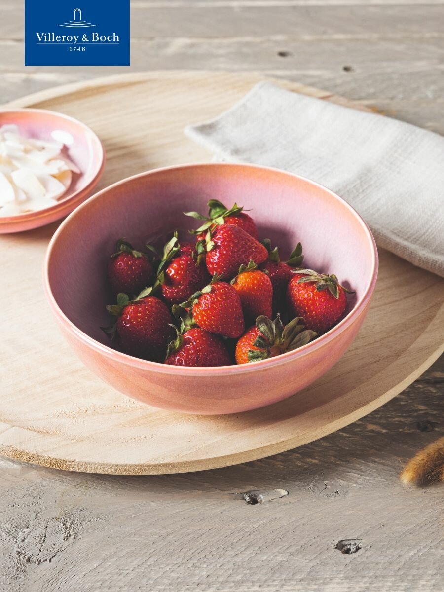 Салатник 850 мл, Perlemor Coral, like. by Villeroy & Boch, Премиум-Фарфор