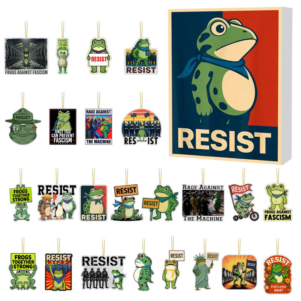 Дидактическая игрушка гусеница из акрила для украшения на рождество календарь обратного отсчёта с изображением лягушки стильд