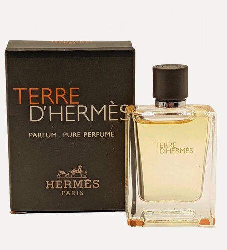 Изображение товара Духи мужские HERMES Terre D'Hermes Parfum Pour Homme, Миниатюра 5 мл. Древесно-пряные