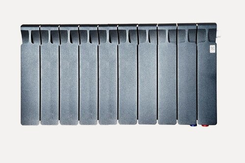 Изображение товара Радиатор биметаллический Rifar Monolit Ventil 350, 10 секций, Нижнее подключение правое (МVR), цвет антрацит