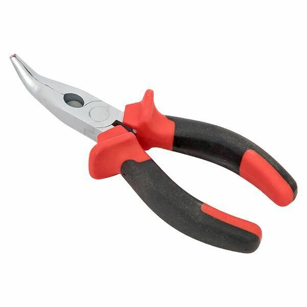 Длинногубцы изогнутые 160мм Master Basic EKF dgi-160-mas — фото 1