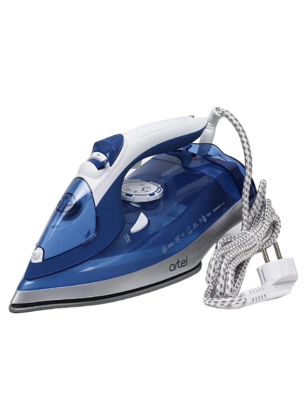 Утюг Artel ART-SI-9507, белый Мощность: 2600 Вт Керамическое антипригарное покрытие