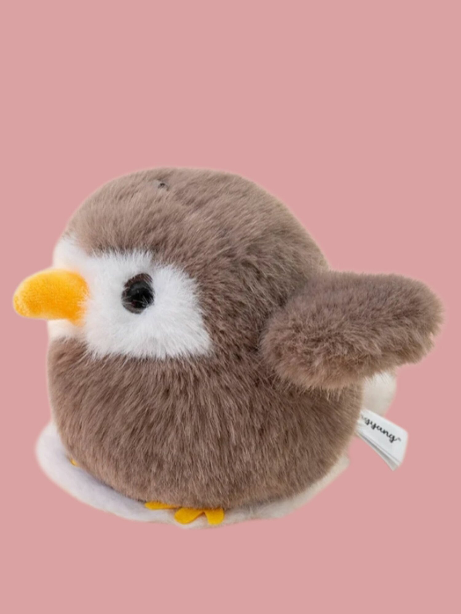Мягкая Игрушка-антисресс пушистая птичка 10см.