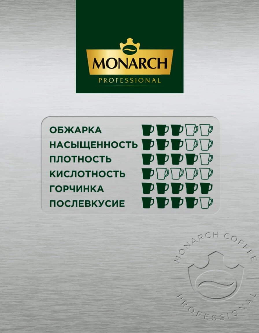 Кофе в зернах Monarch Professional Espresso, 1 кг — фото 1