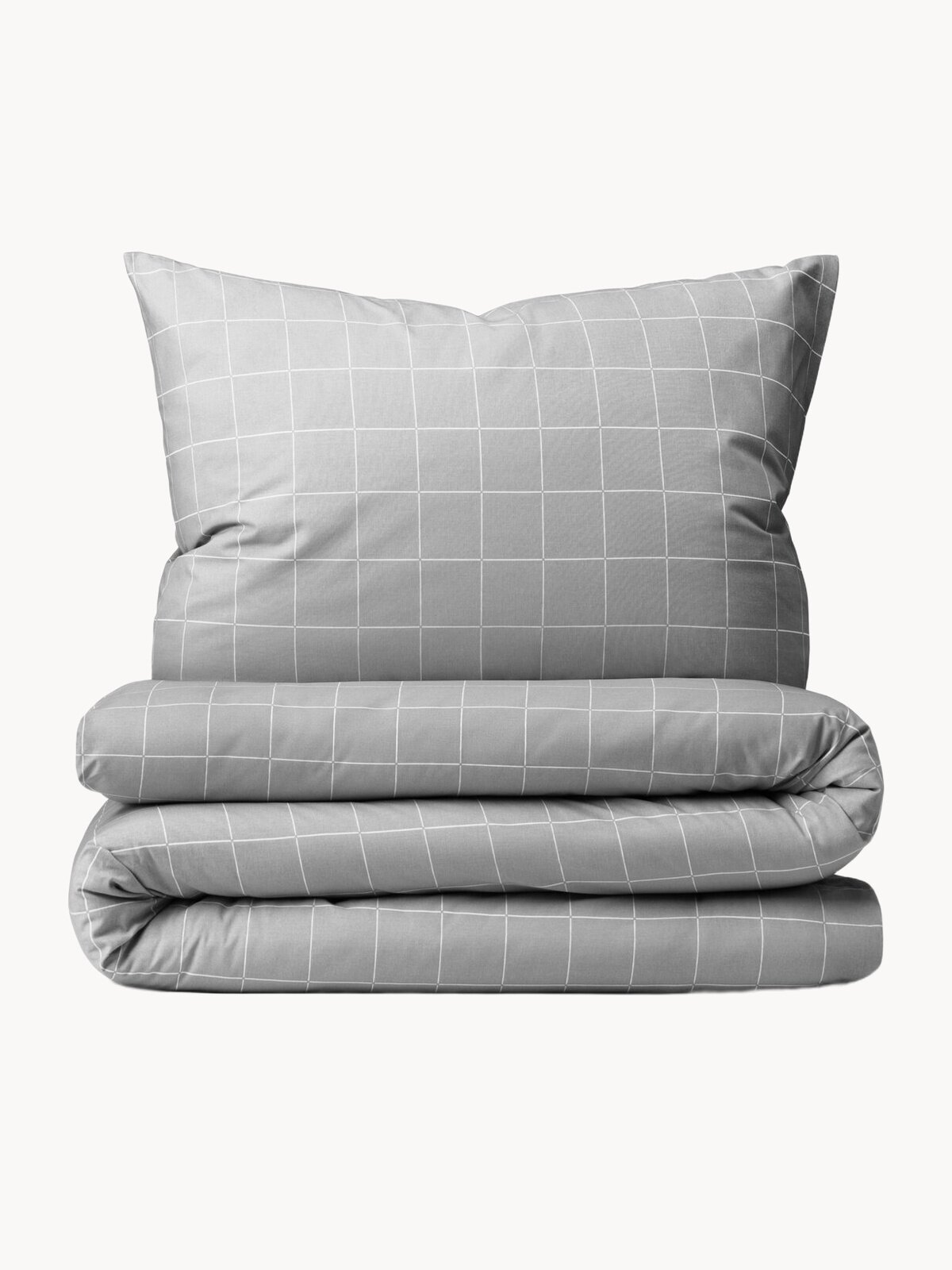 Комплект постельного белья с простынёй Pragma Dipdop 1,5 спальный, прохладный серый