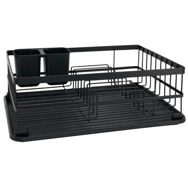 Изображение Сушилка для посуды TODELIA "Compact" 40х30х14см с поддоном нерж. сталь, полипропилен