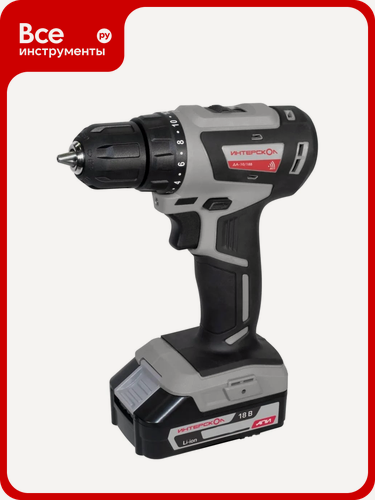 Изображение товара Бесщеточная аккумуляторная дрель-шуруповерт Интерскол ДА-10/18В 42 минимакс Li-ion АПИ кейс