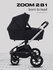 Коляска для новорожденных 2 в 1 MOWBaby ZOOM RA086 Silver Black