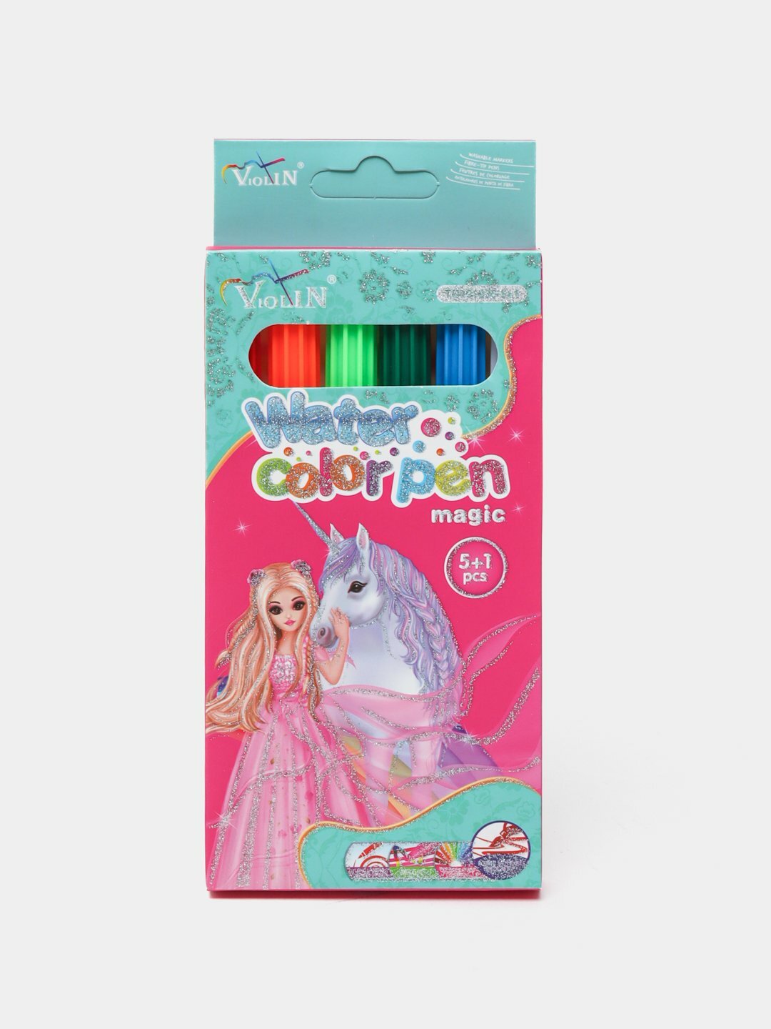 Фломастеры "Violin Yalong Magic", полипропилен, яркие цвета, 5 шт