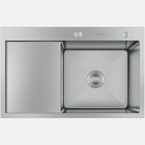 Изображение товара Мойка для кухни Hoffger 7850R SATIN (Чаша справа)