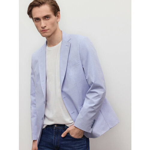 фото Пиджак just clothes, размер 50, голубой
