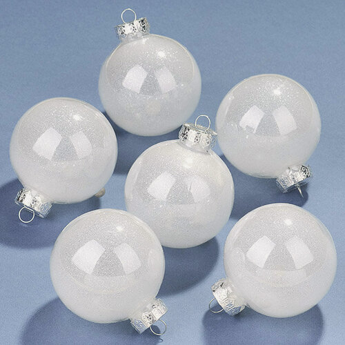 Изображение товара Елочные ПЭТ шары Albertine - White Cloud 8 см , 6 шт, Winter Deco, 1000563