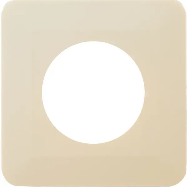 Накладка для розетки №1 1 пост цвет бежевый