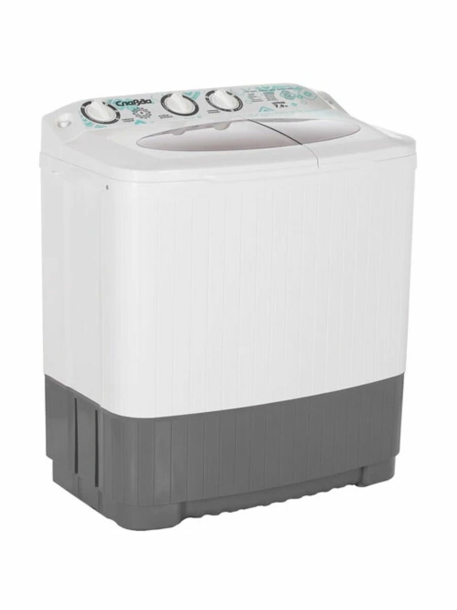 Славда Стиральная машина полуавтомат 7 кг с отжимом WS-70 PET активаторного типа для дачи