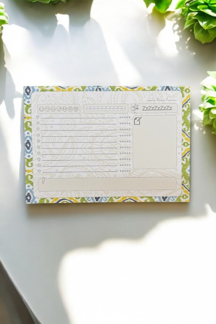 Набор «Бугун» (салатового цвета) из трёх блокнотов: планируй, чувствуй, размышляй — каждый день в своём ритме и с настроением. — фото 1