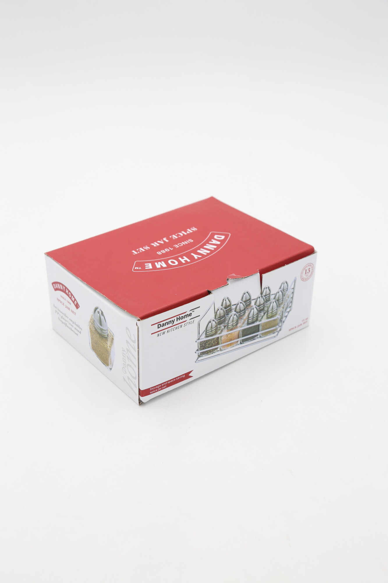 Солонки с подставкой (стекло, метал) HOMEZAZA/DANNY HOME 1900-51 60мл 13пр 1х36
