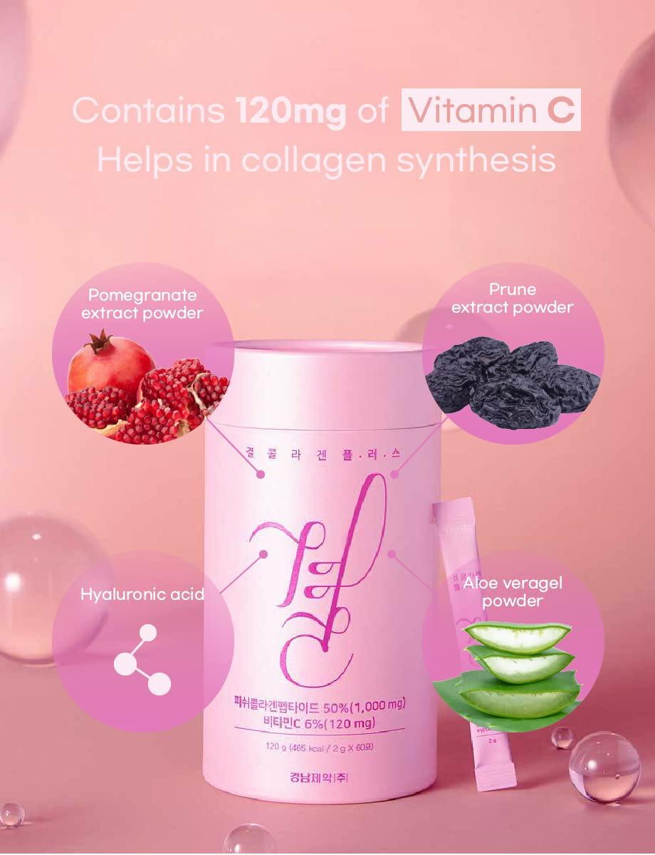 Коллаген KYUNGNAM Plus, с биотином и витаминами B, 60 стиков, 2 г — фото 1