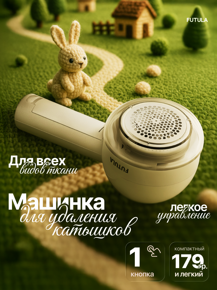 Машинка для удаления катышков, триммер для одежды Futula LR8