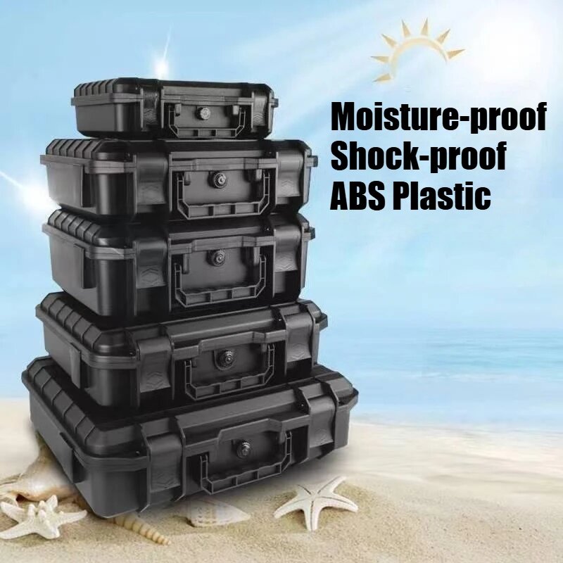 Водонепроницаемый жесткий чехол для переноски чехол для инструментов с предварительно вырезанной губкой ящик для хранения АБС-пластик защитная защита органайзер аппаратный ящик для инструментов 420x360x120mm