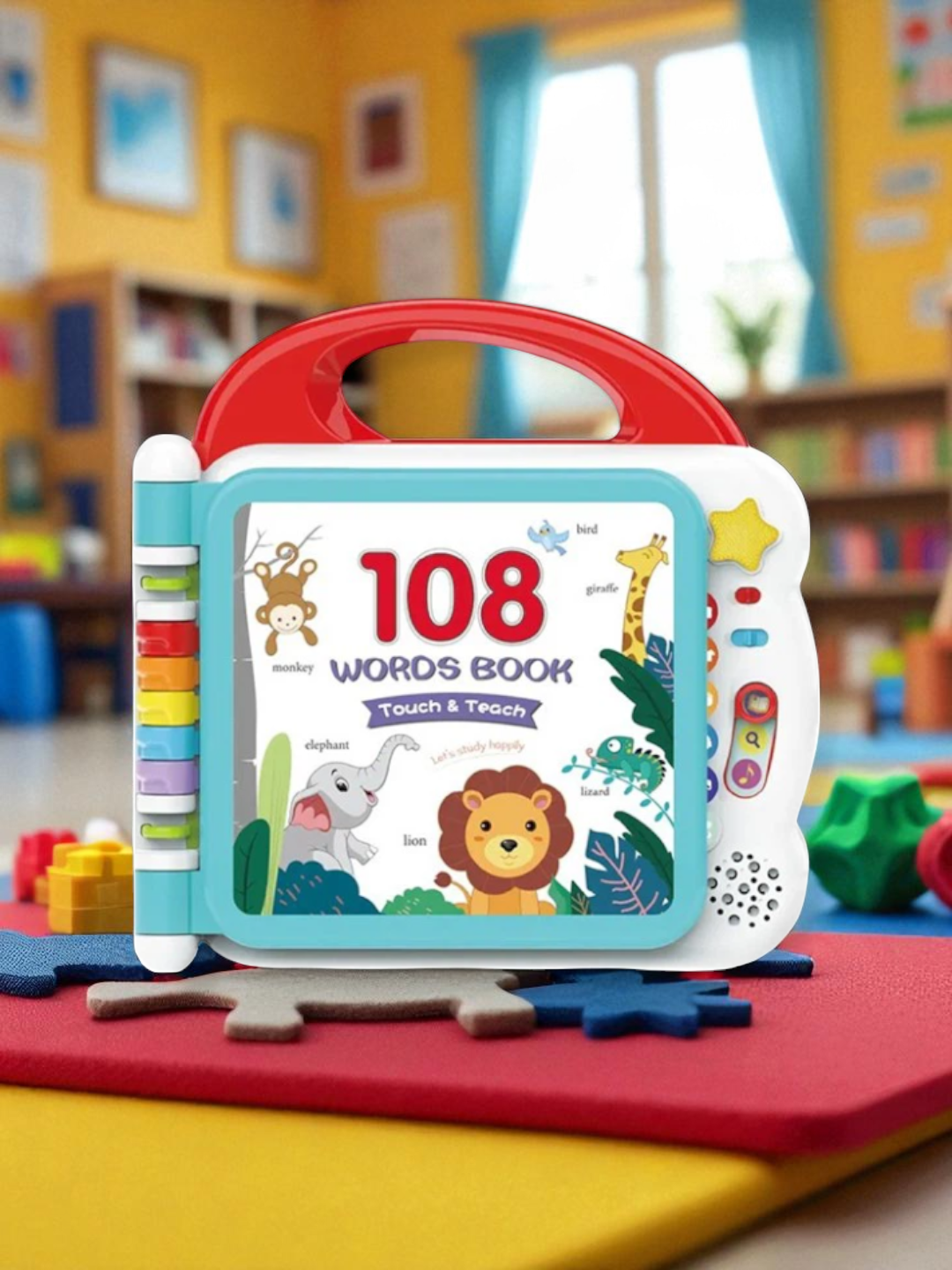 Интерактивная книга "108 Word Book: Touch and Teach", для детей 1-5 лет