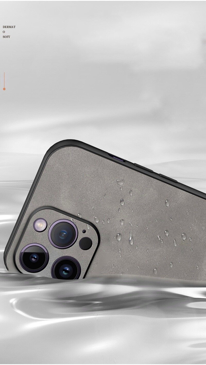 Чехол на айфон 16 Про Макс тканевый черный / Чехол на iPhone 16 Pro Max тканевый черный — фото 1