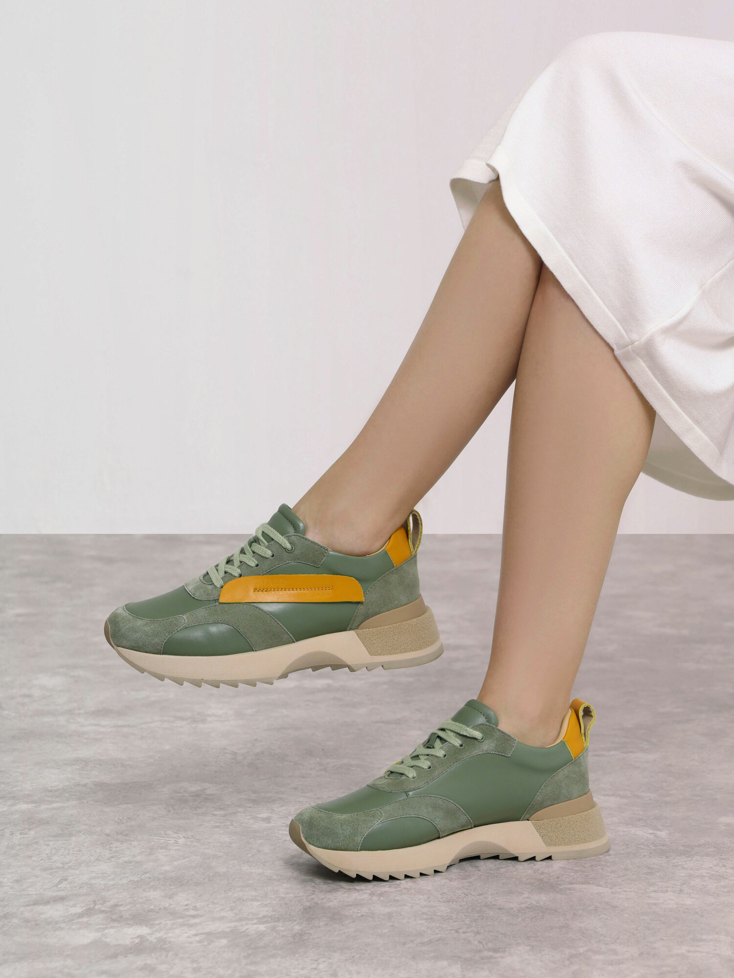 Кроссовки VITACCI, размер 41, зеленый — фото 1