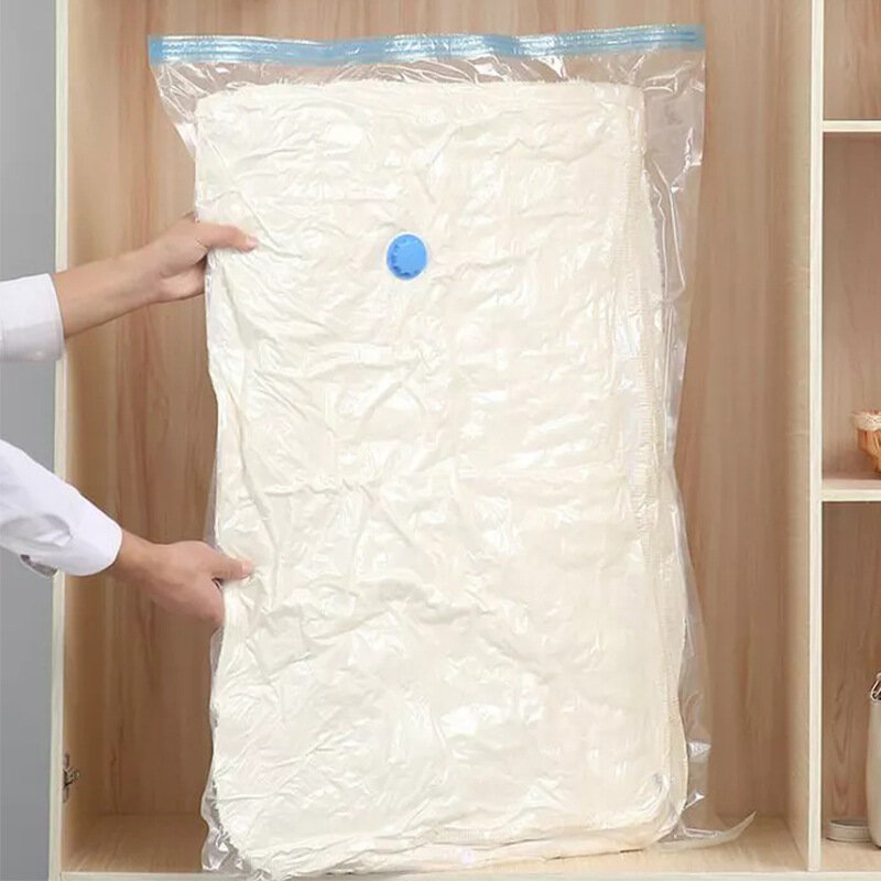 Вакуумные пакеты для одежды с клапаном, Белый, 100*70 см 1 шт. — фото 1