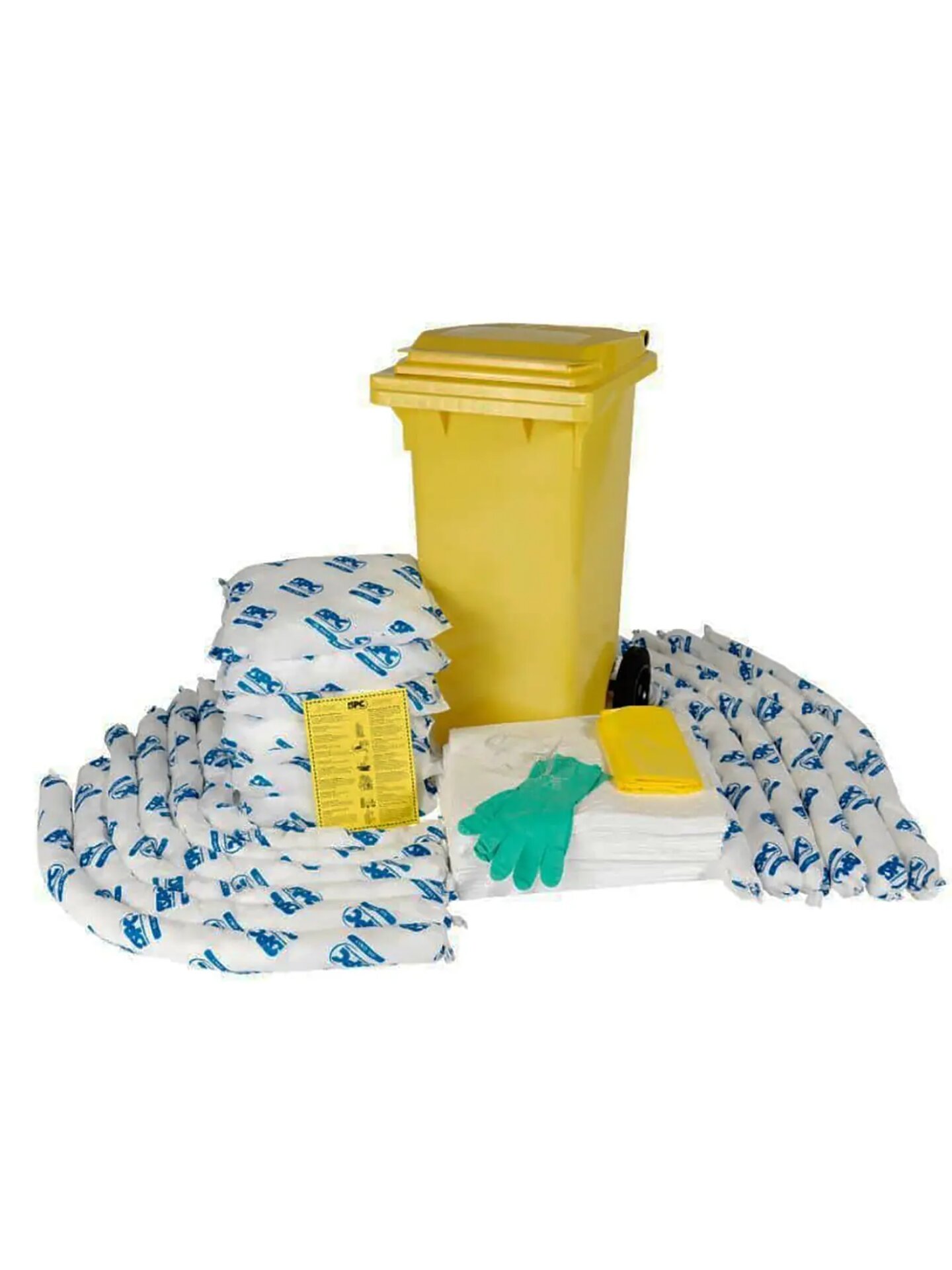 Мобильный комплект SKO120RU для сбора проливов масла, 124 л, 50 салфеток 40×50 см, 12 бонов