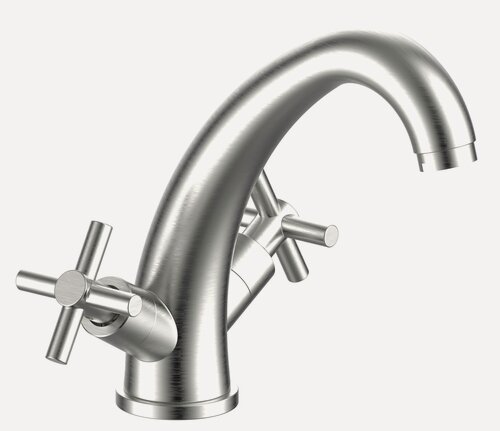 Изображение товара ESKO. Смеситель для раковины Astana AA26SS, духвентильный нержавеющая сталь