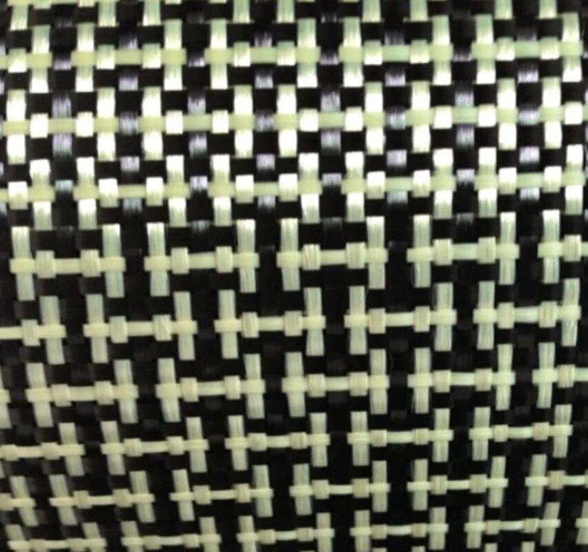 LJYZ Желтый гибридный кевлар и углеродная ткань 12