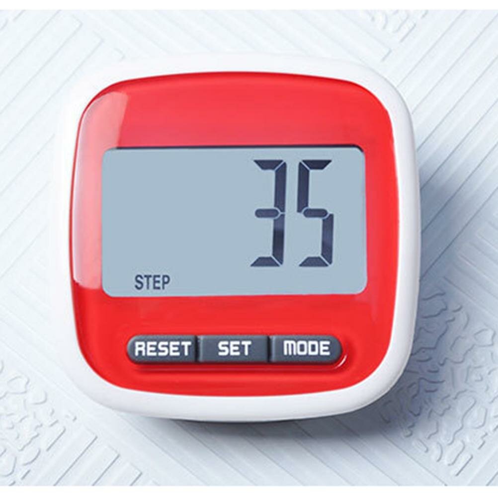 Простой шагомер с ЖК-дисплеем 3D-счетчик шагов для ходьбы шагомер для бега счетчик шагов с зажимом