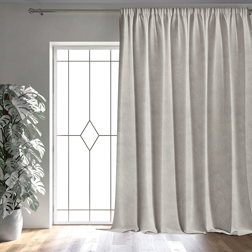 Штора ASTI 145х280 см серо-бежевая