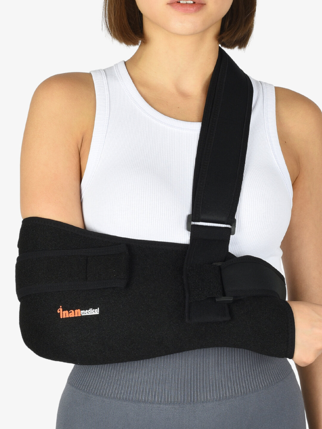 Бандаж Inanmedical, с поясным ремнем, жесткая фиксация, для обеих рук KL-501-2XL — фото 1