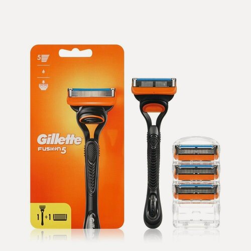 Изображение товара Мужской станок Gillette Fusion для бритья + сменные кассеты 2шт