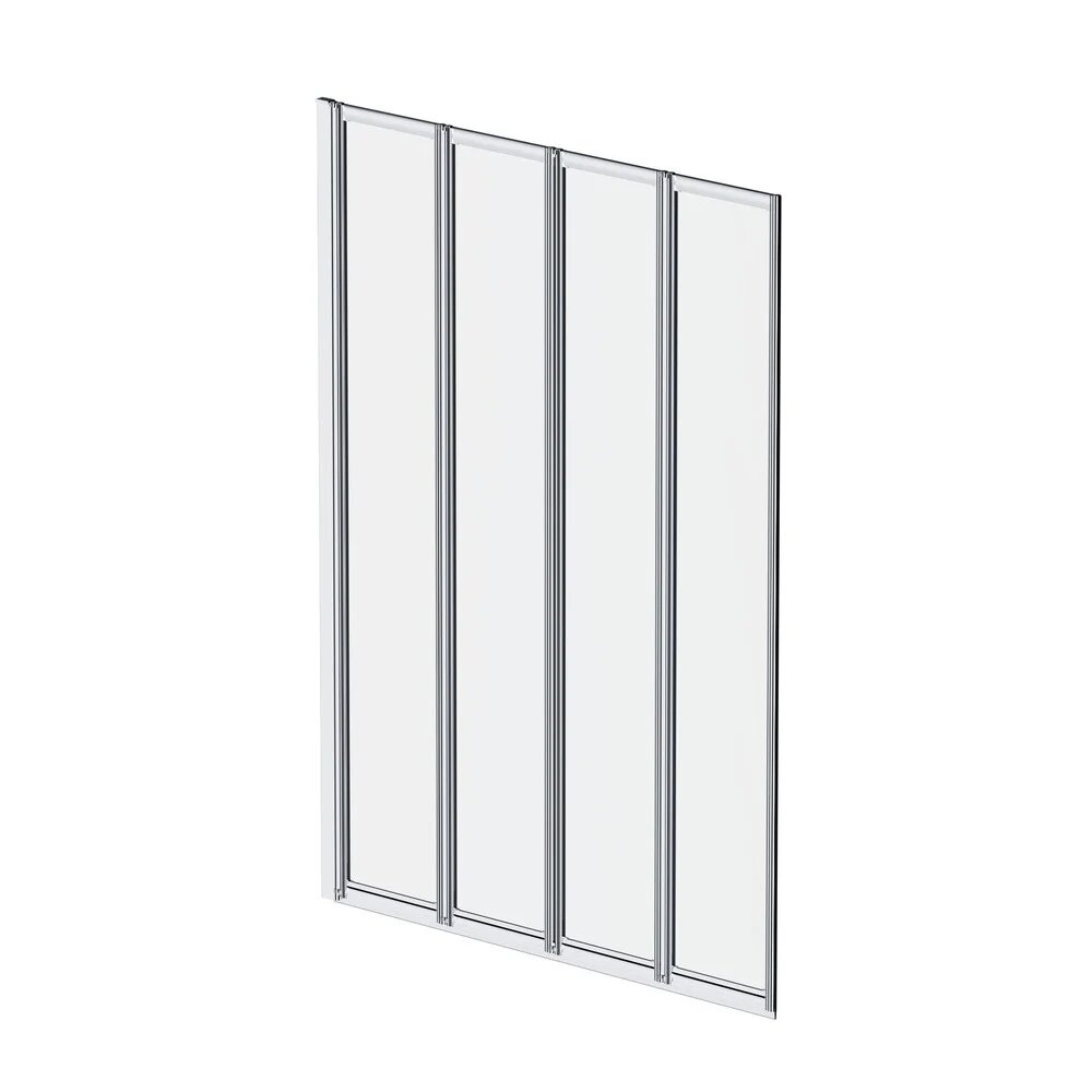 Шторка на ванну AM.PM Like W80BS-100-140CT 100 см стеклянная гармошкой прозрачная