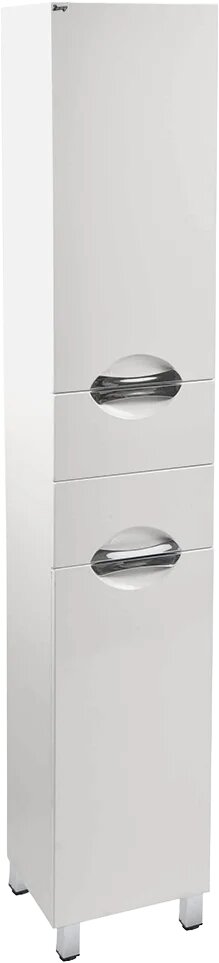 Шкаф-пенал для ванной Emmy Милли напольный 40 см белый