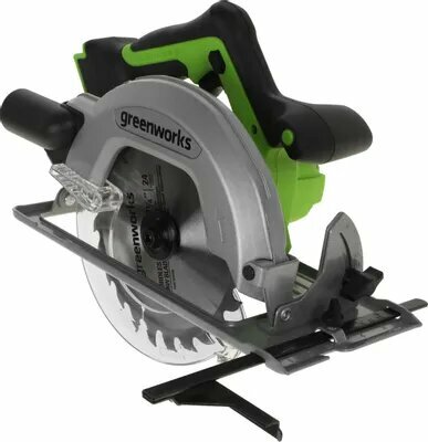 Циркулярная пила (дисковая) Greenworks GD24CS (ручная) D диска:185мм (1500907)