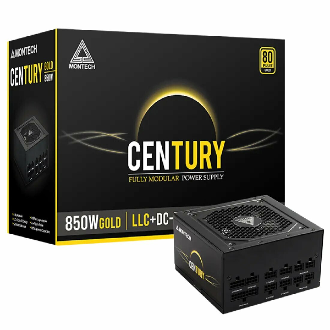 Блок питания Montech Century G5 850 W 80 Plus Gold (ATX, 850 Вт, LLC + DC-to-DC)