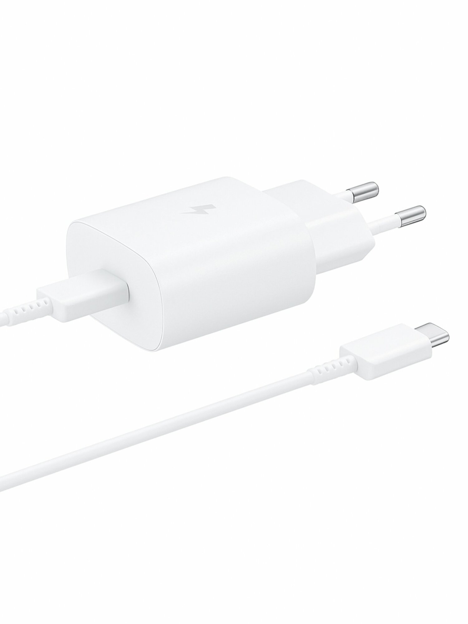 Зарядное устройство Samsung PD 25 Вт, адаптер USB-C — USB-C сверхбыстрая зарядка — фото 1