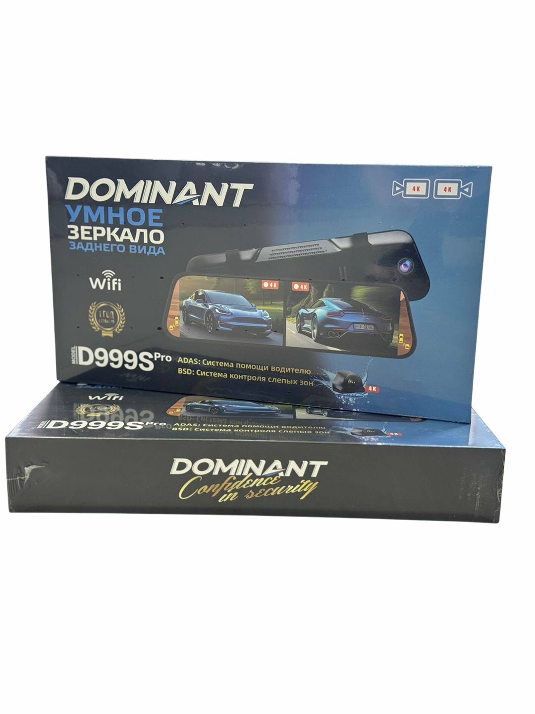 Видеорегистратор Dominant D999S Pro, 2 камеры, запись 4K, гарантия 1 год