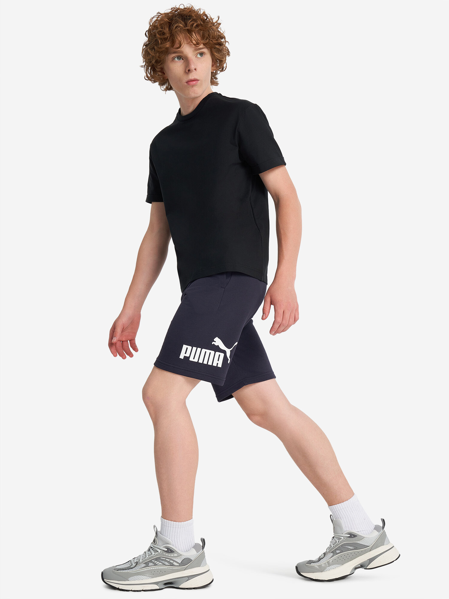 Шорты PUMA, размер 152, темно-синий — фото 1