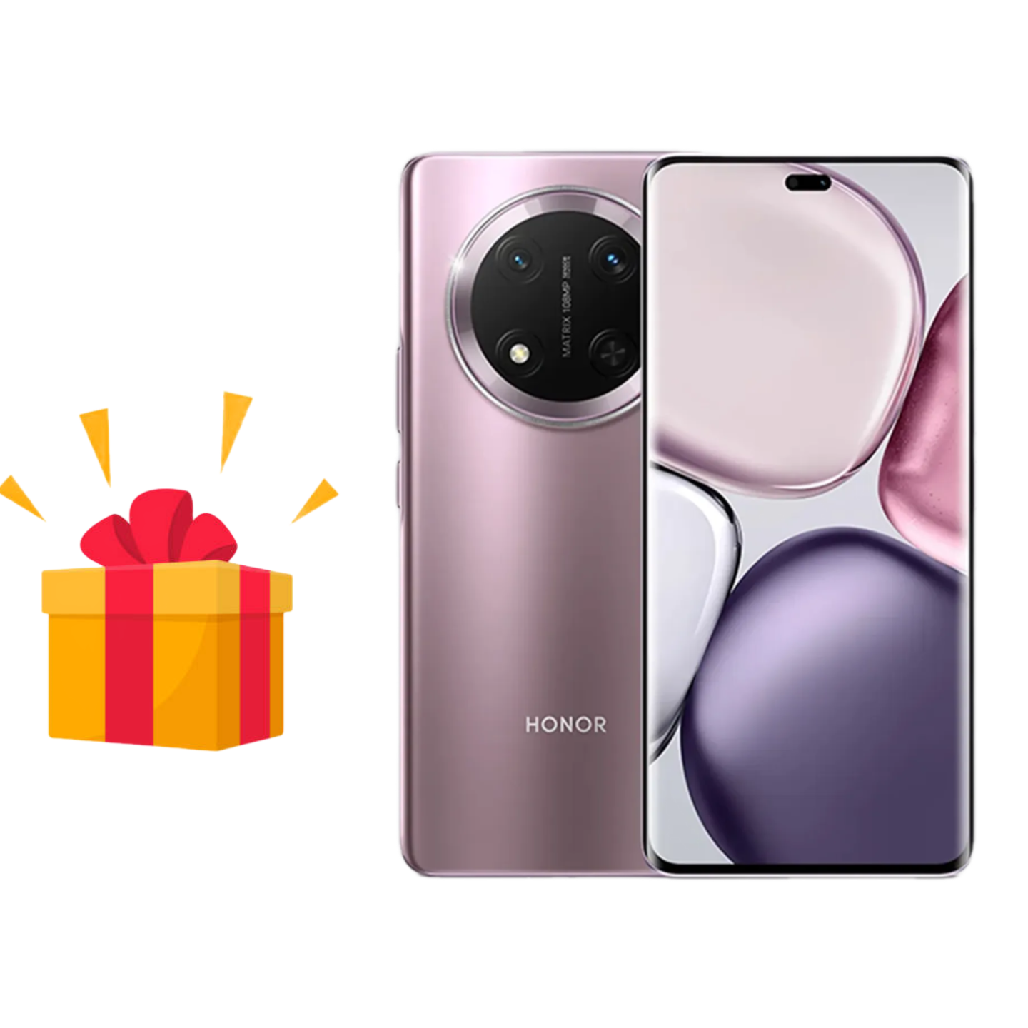 Смартфон Honor X9C, 8ГБ/256ГБ, NFC, AMOLED, 120Гц, фиолетовый + беспроводные наушники в подарок