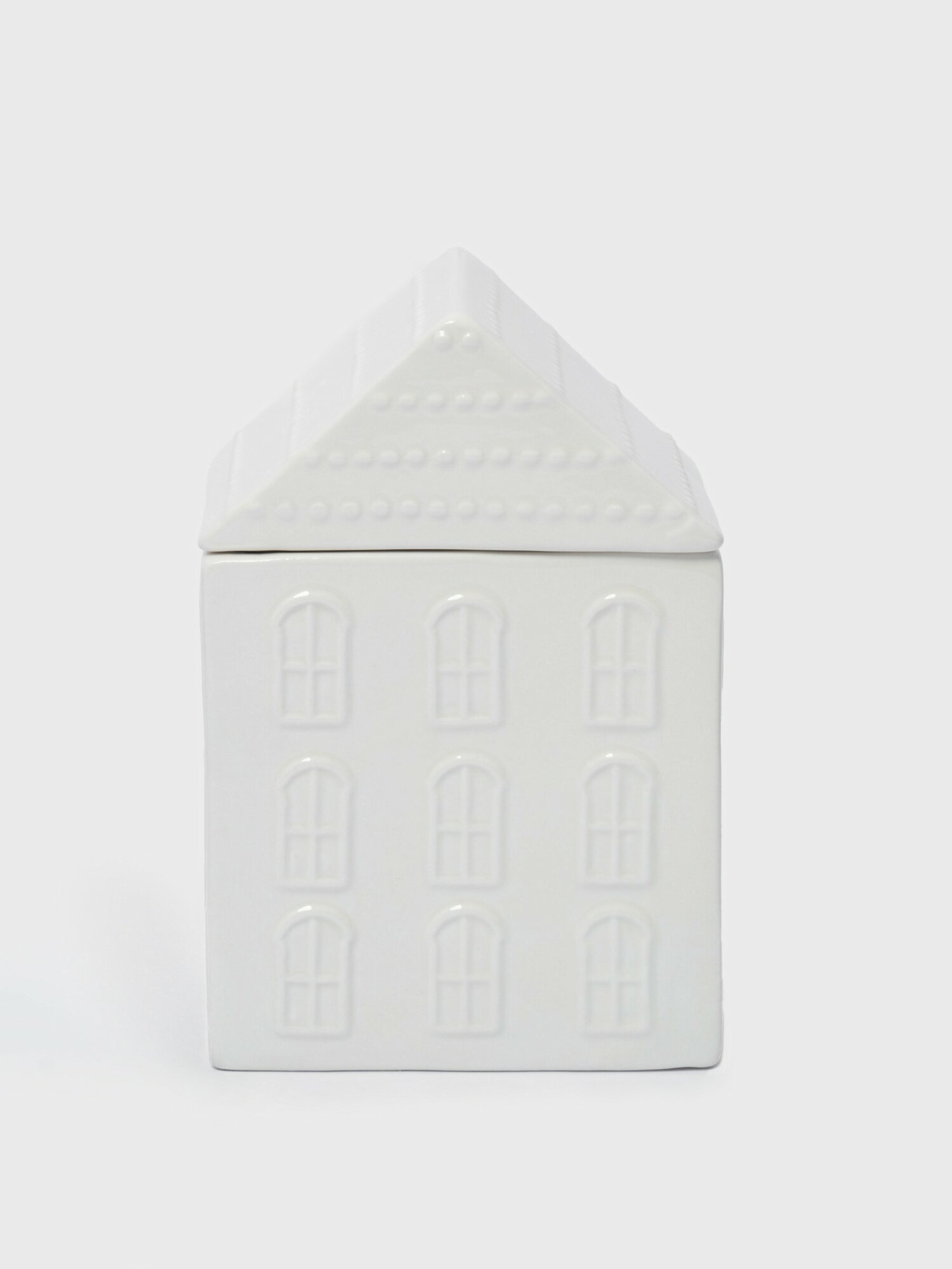 Емкость для хранения 10✕17 см 690 мл керамика молочная Дом с венком Townlet (Anna Lafarg)