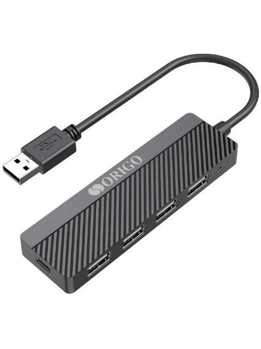Разветвитель USB 2.0 OU1140 4порт. черный (OU1140/A1A)