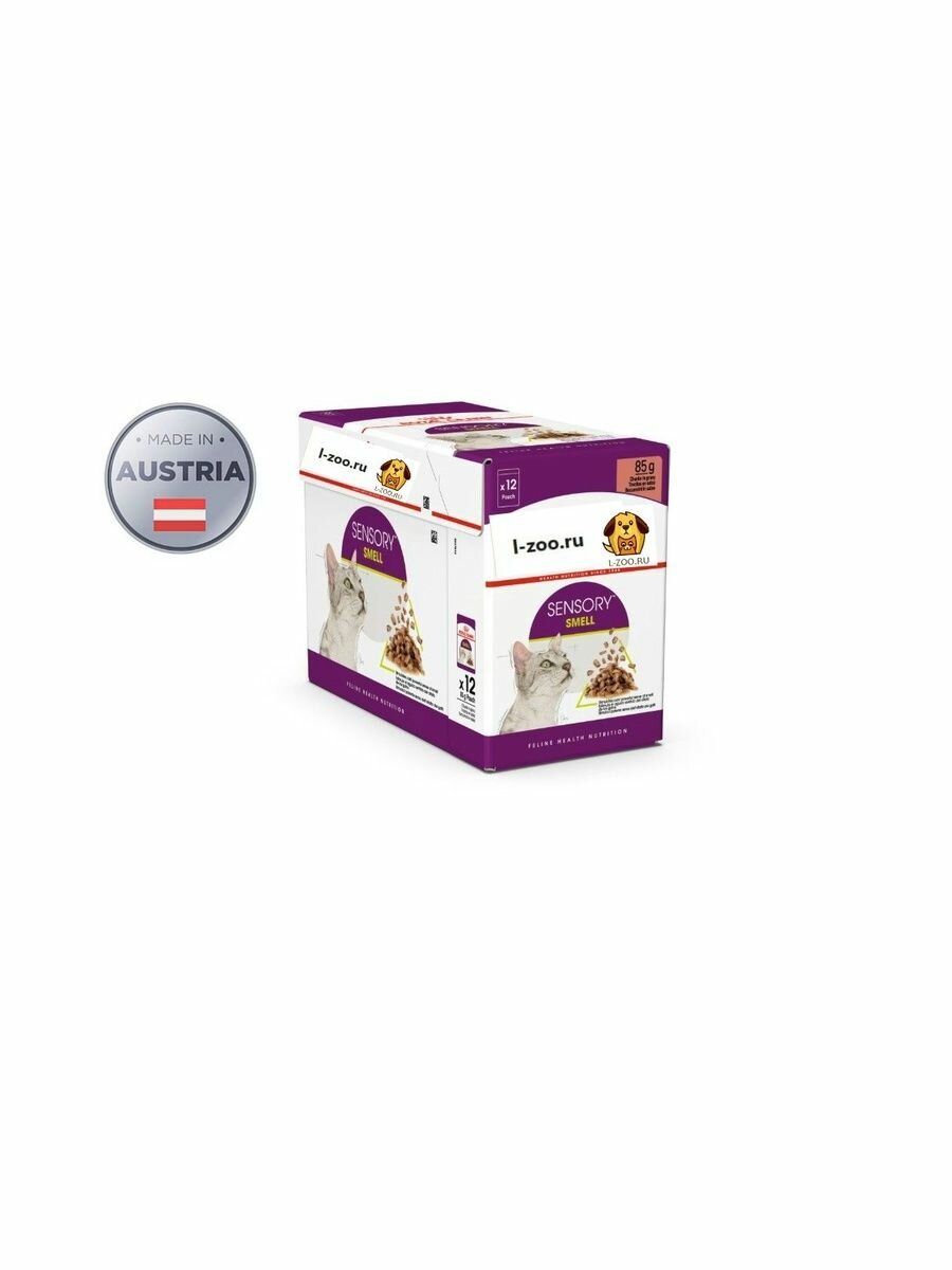SENSORY SMELL GRAVY (соус) . Влажный корм для кошек 85гр. х12шт