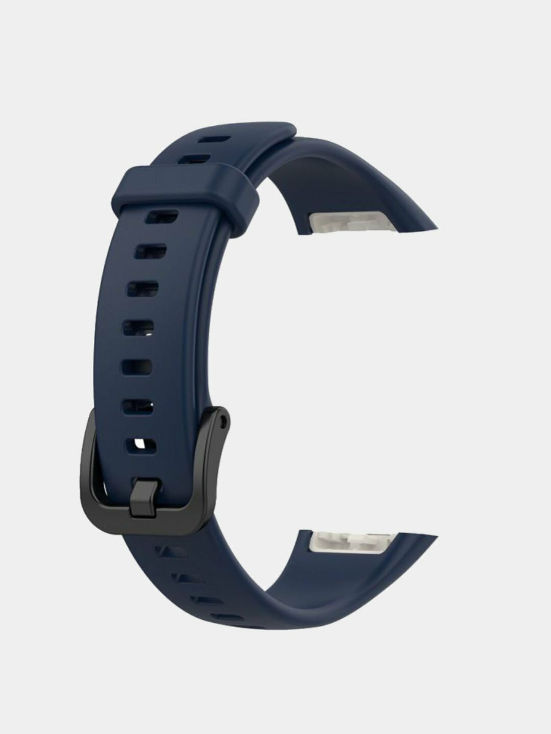 Силиконовый ремешок для Huawei Band 8, 9, 10 - прочный, мягкий и удобный, темно-синий — фото 1