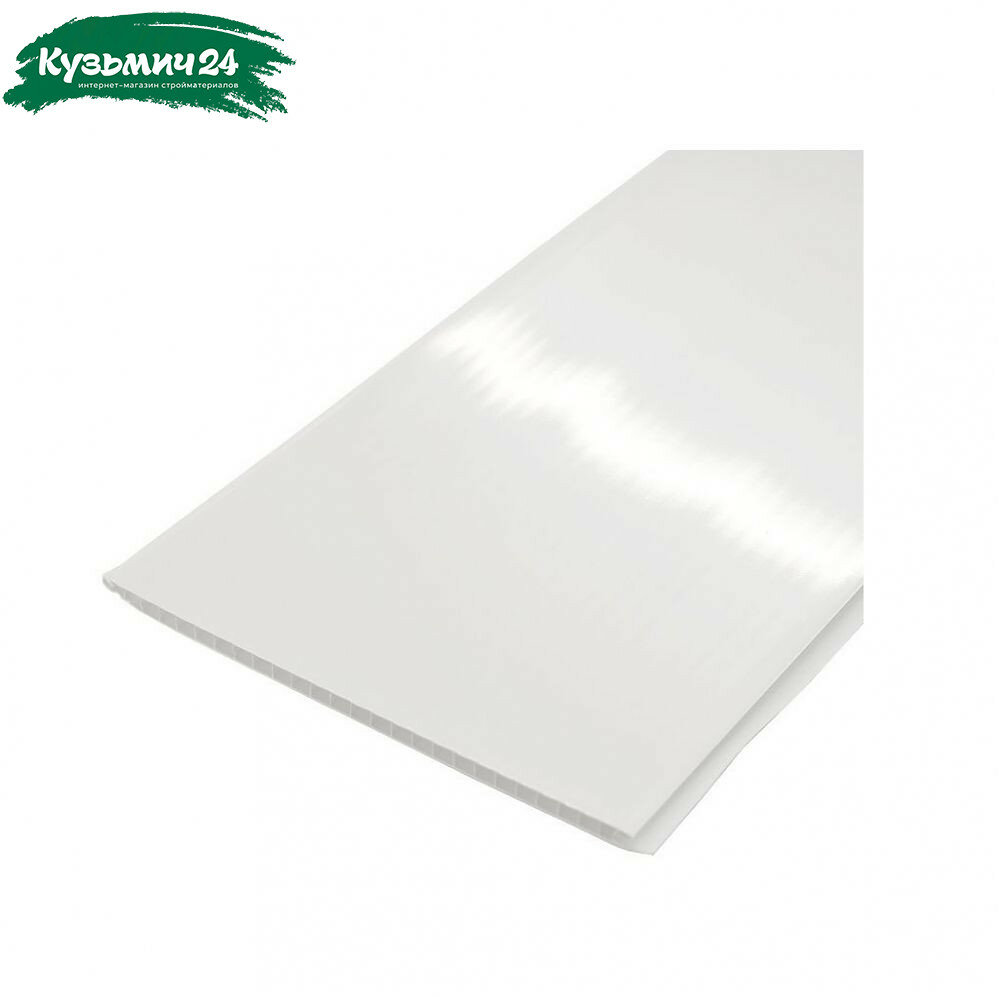 Панель ПВХ Белый глянец 8х250х2700 мм
